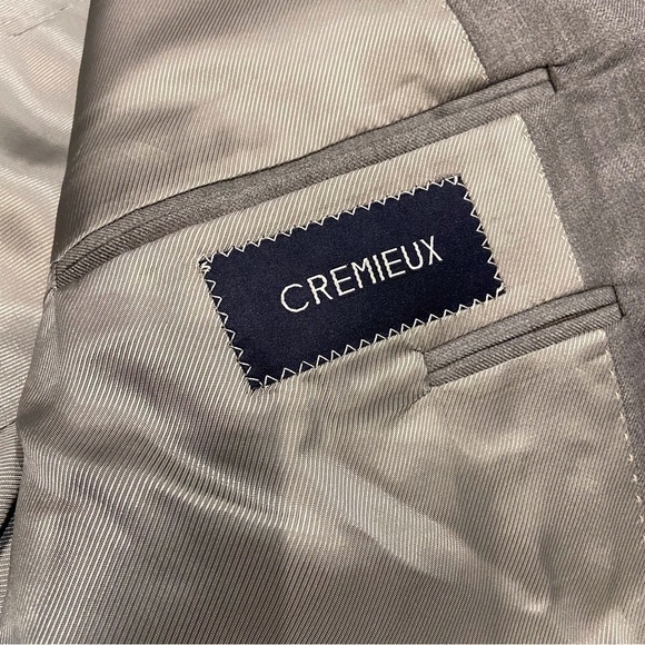Cremieux Loro Piana Blazer 46R Gray Jacket - Picture 7 of 13